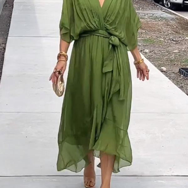 MARJORIE - VESTIDO DE CHIFFON SOFISTICADO