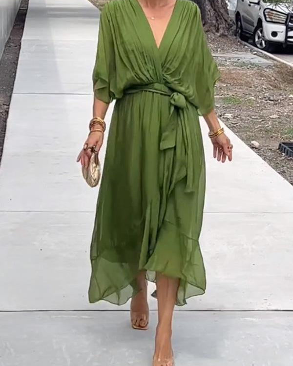 MARJORIE - VESTIDO DE CHIFFON SOFISTICADO