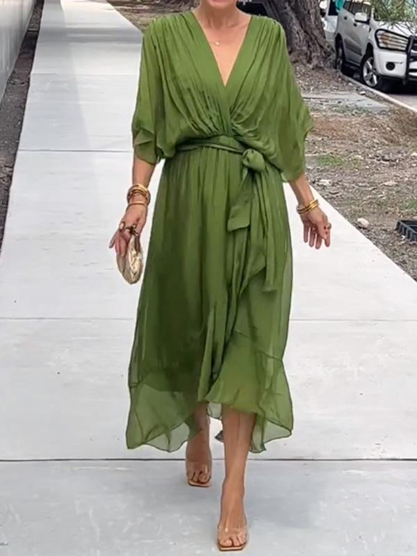 MARJORIE - VESTIDO DE CHIFFON SOFISTICADO
