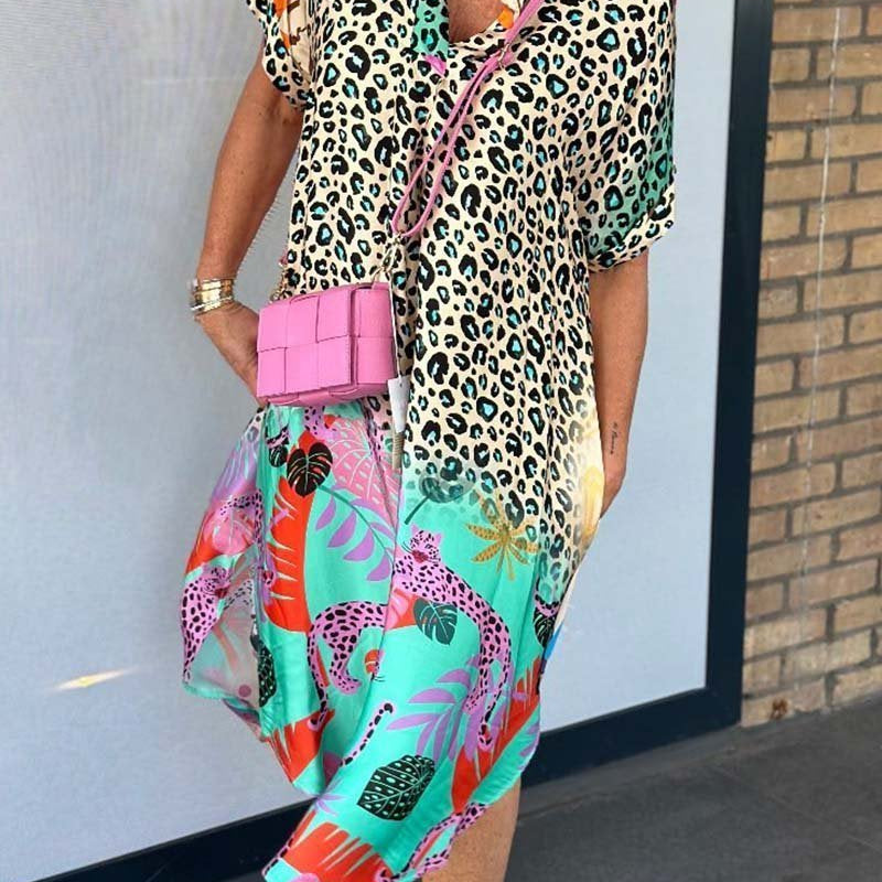 NEVE - VESTIDO CASUAL CON ESTAMPADO DE LEOPARDO