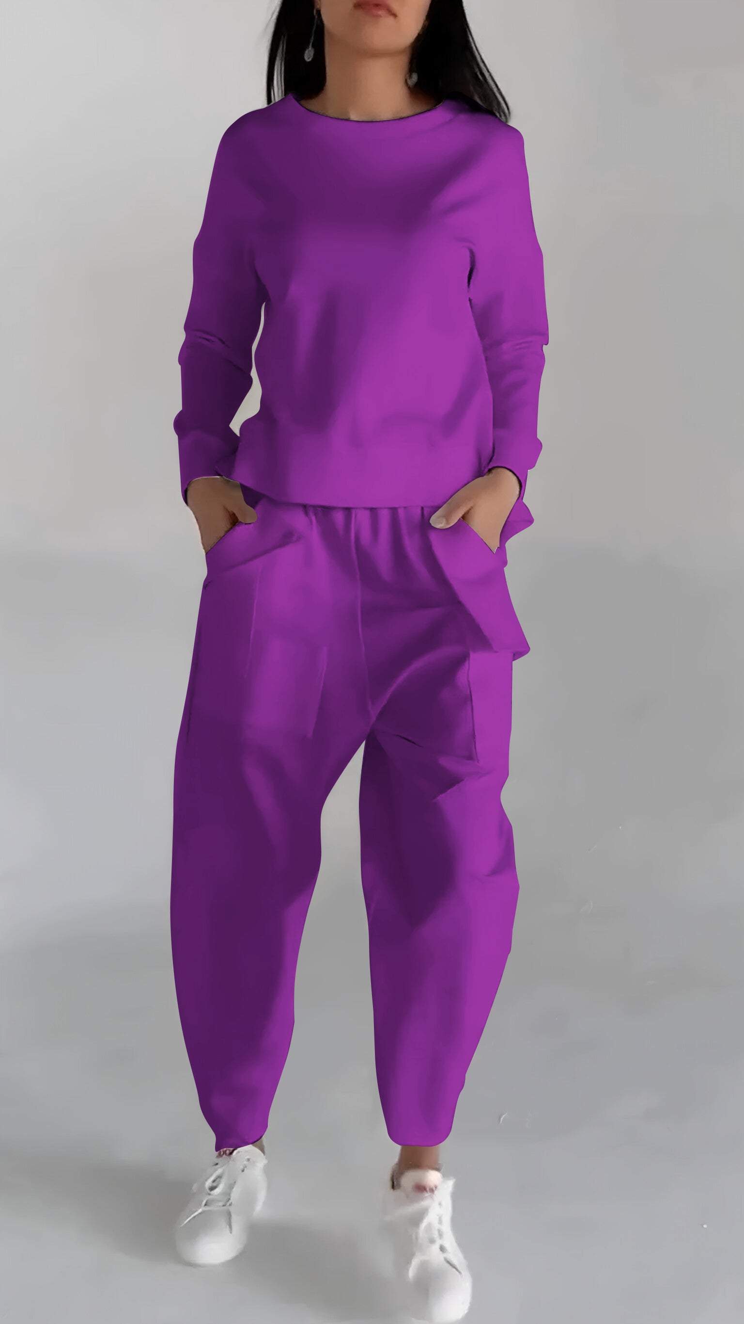 Lotte | Conjunto de Dos Piezas con Cuello Redondo y Mangas Largas