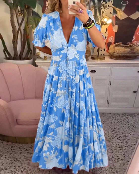 IXARAH - VESTIDO DE LINO ROMANCE AL ATARDECER