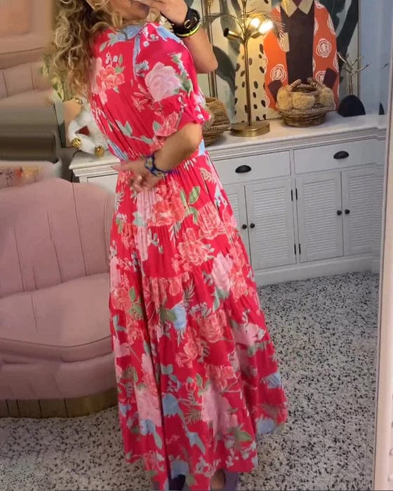 IXARAH - VESTIDO DE LINO ROMANCE AL ATARDECER
