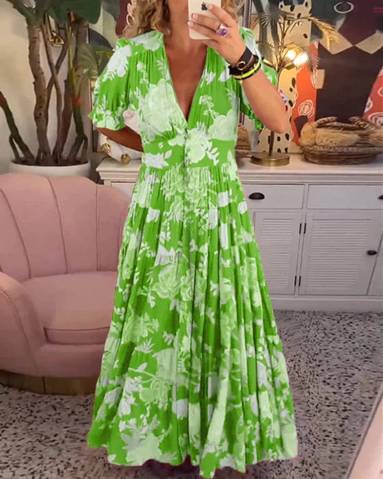 IXARAH - VESTIDO DE LINO ROMANCE AL ATARDECER