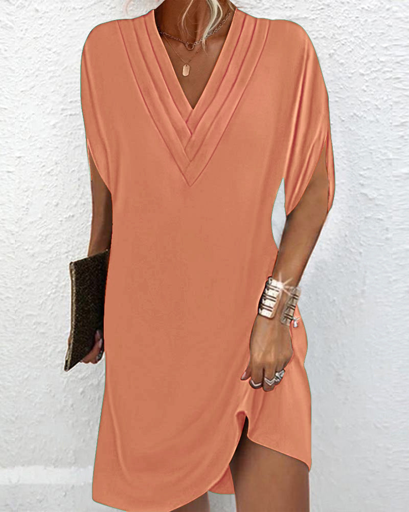 Alana / Vestido Elegante con Escote en V