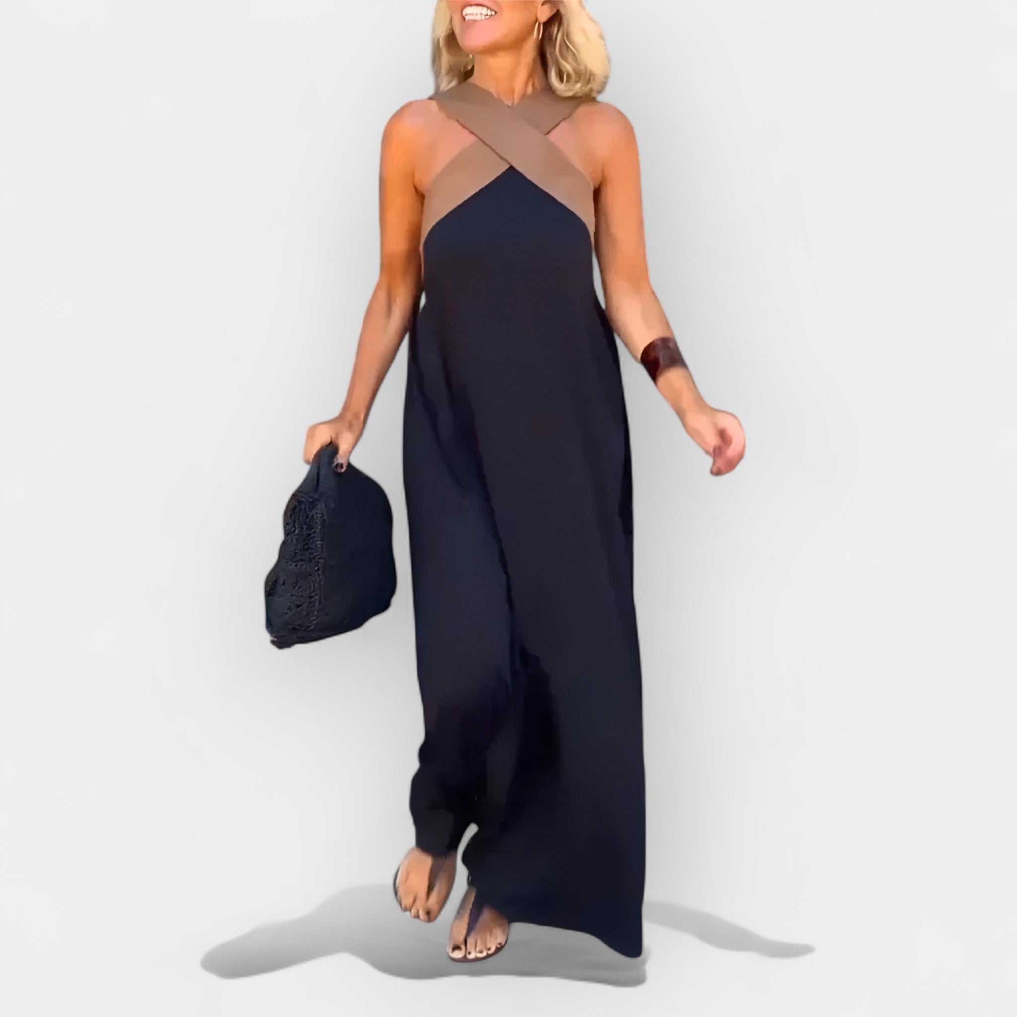 Vestido Airy con Escote Envolvente