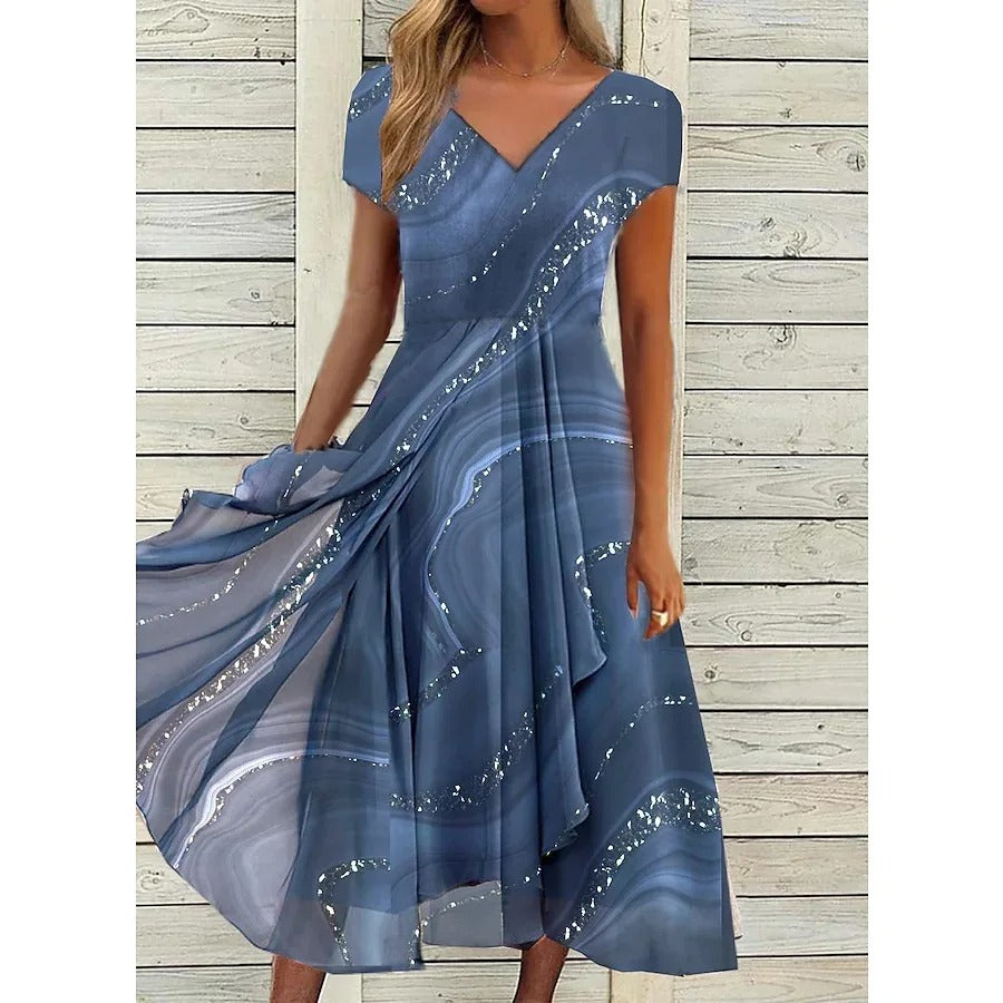 Clara | Elegante Vestido Midi de Verano