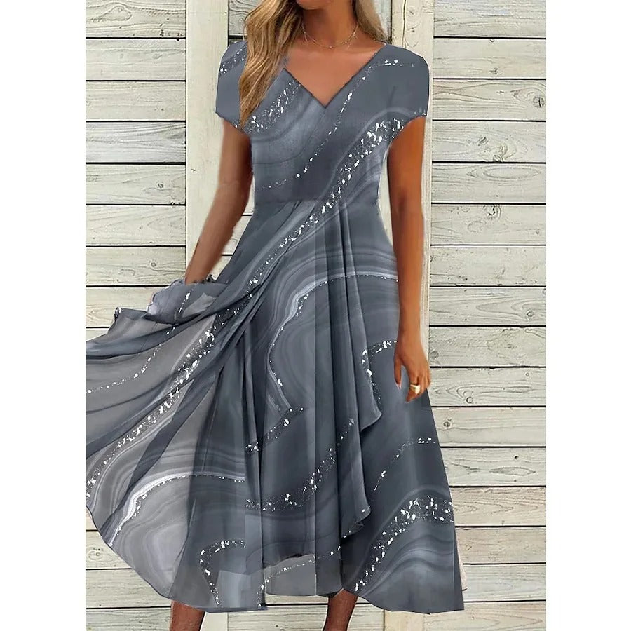 Clara | Elegante Vestido Midi de Verano