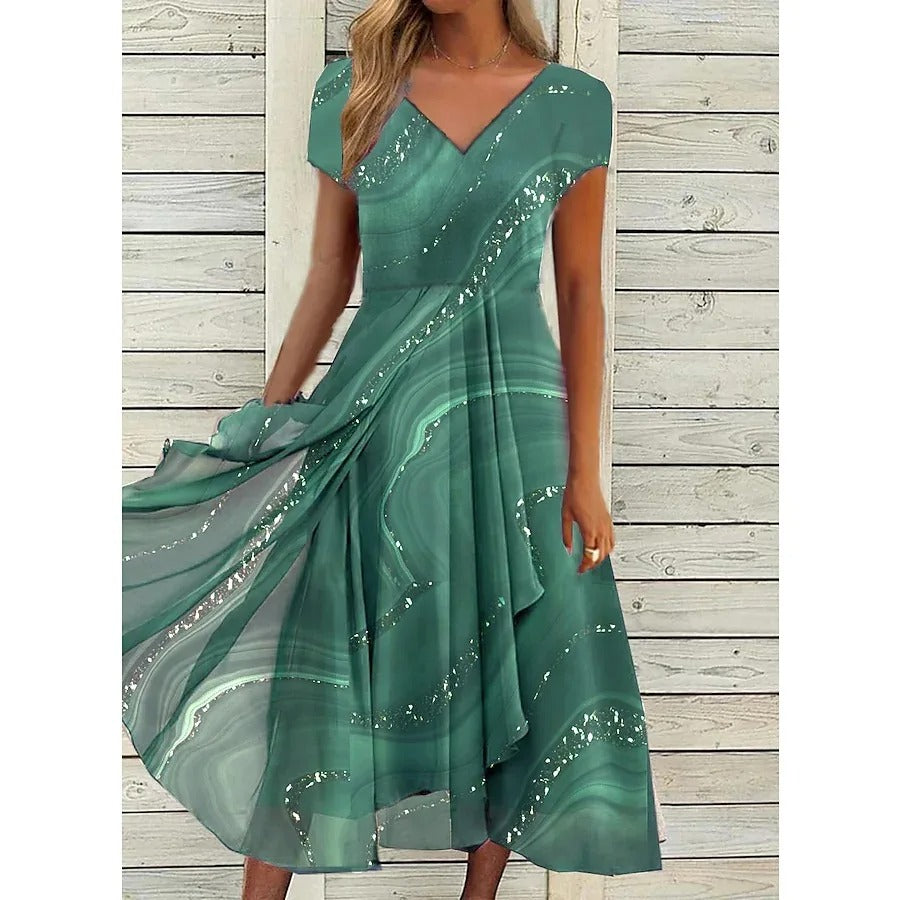 Clara | Elegante Vestido Midi de Verano