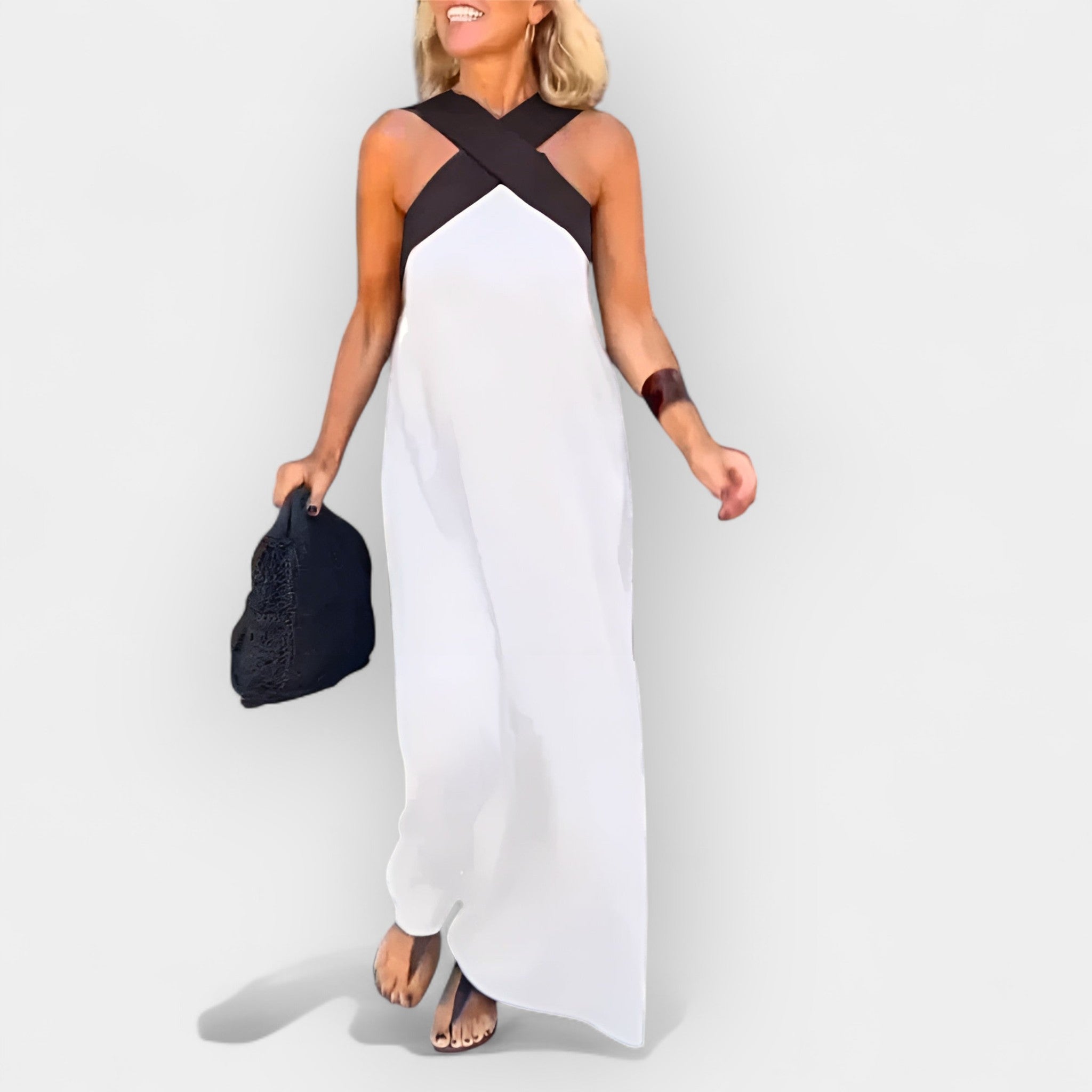 Vestido Airy con Escote Envolvente