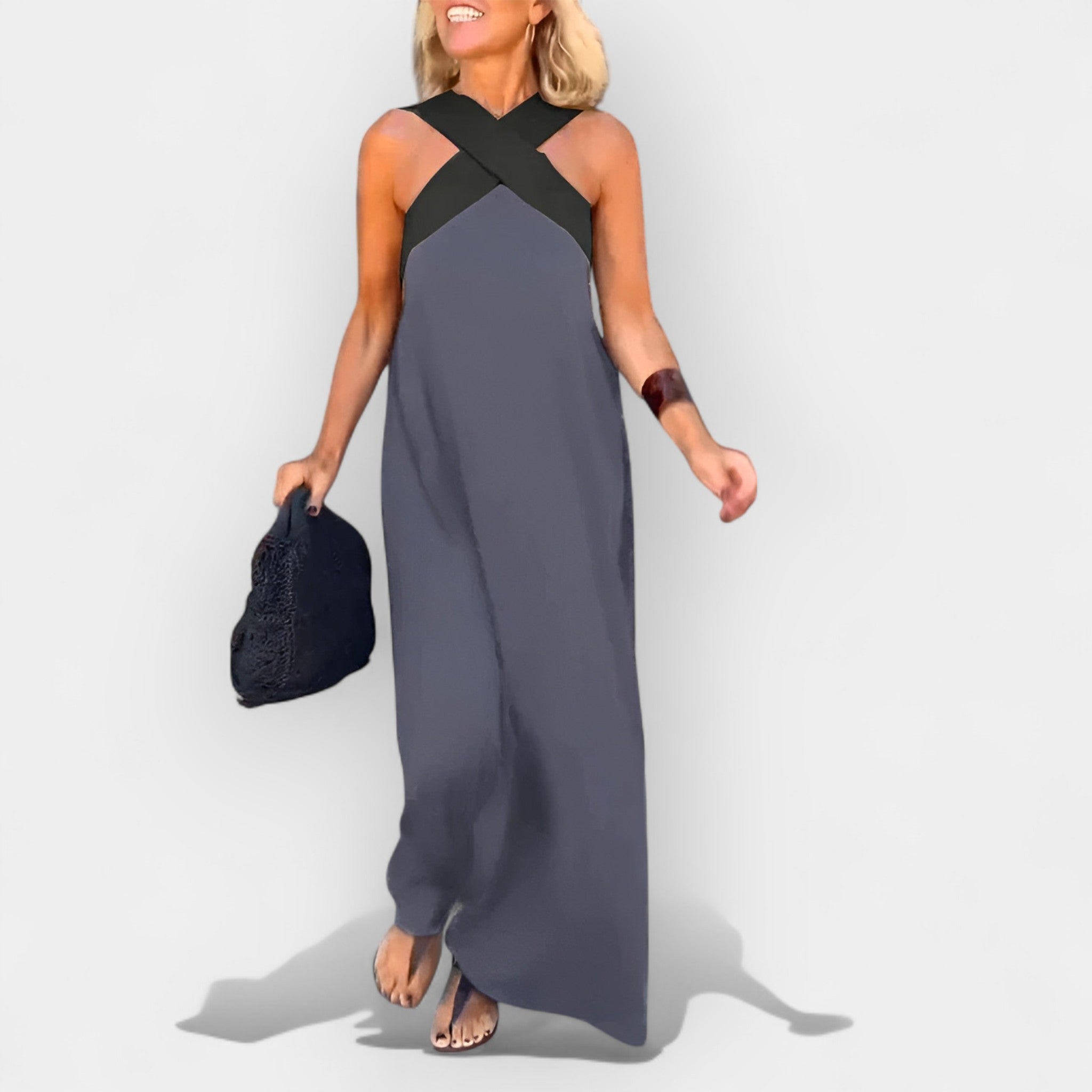 Vestido Airy con Escote Envolvente