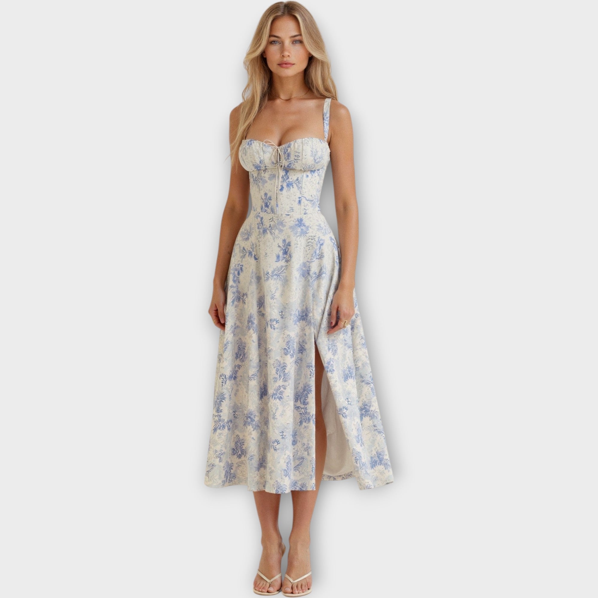 Vestido Midi con Corsé