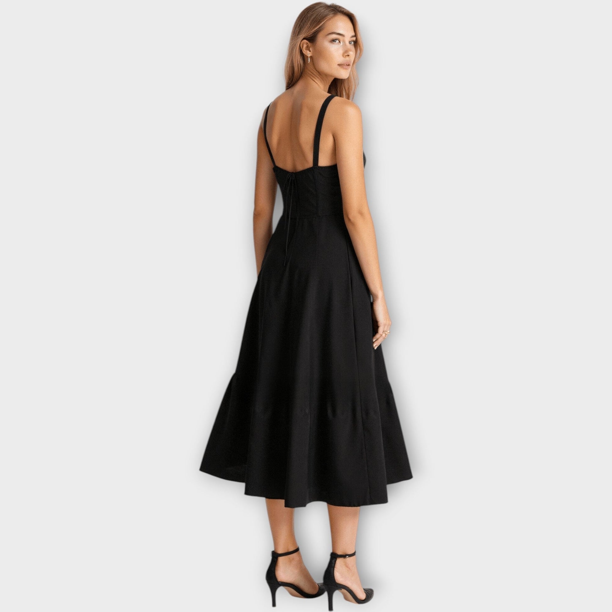 Vestido Midi con Corsé