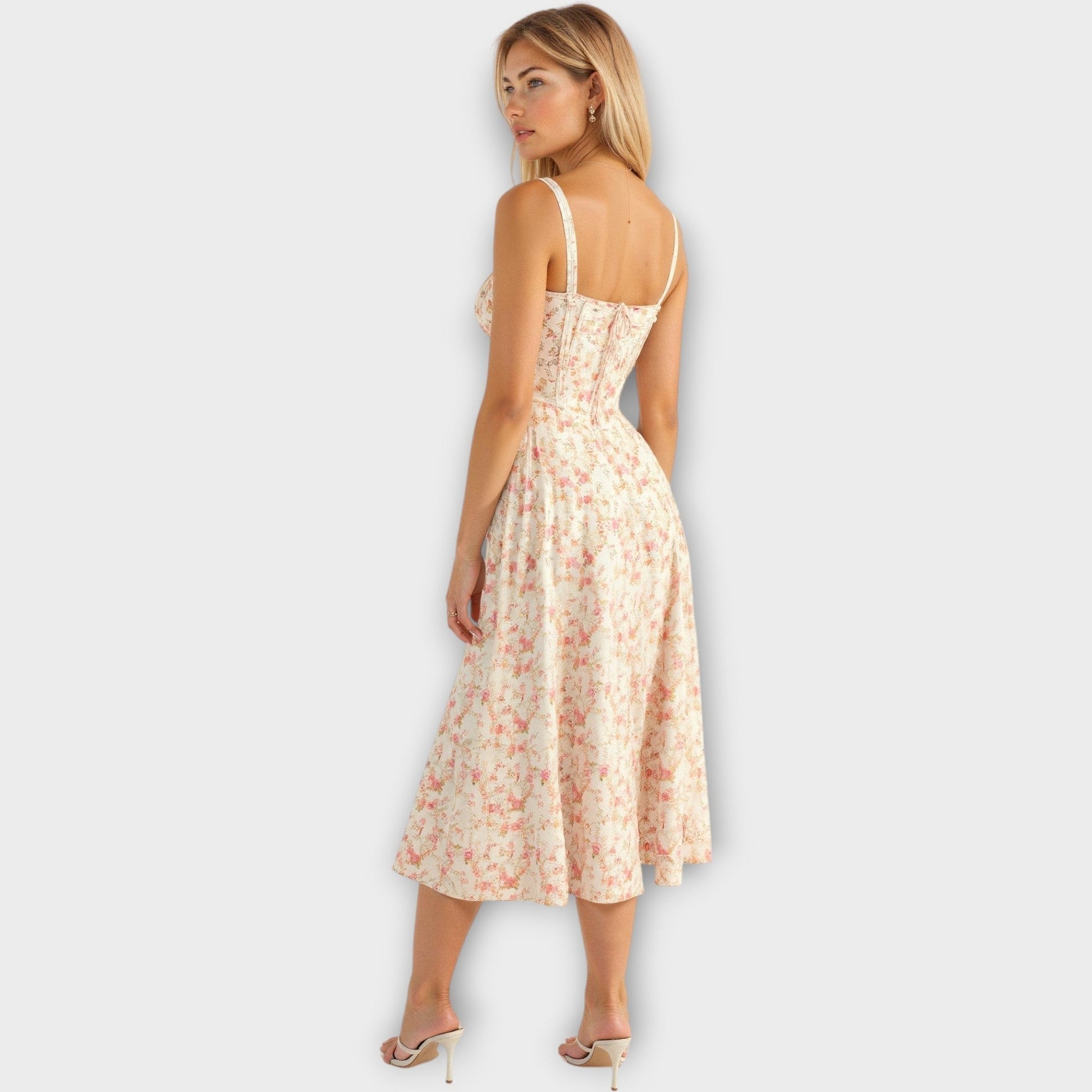Vestido Midi con Corsé