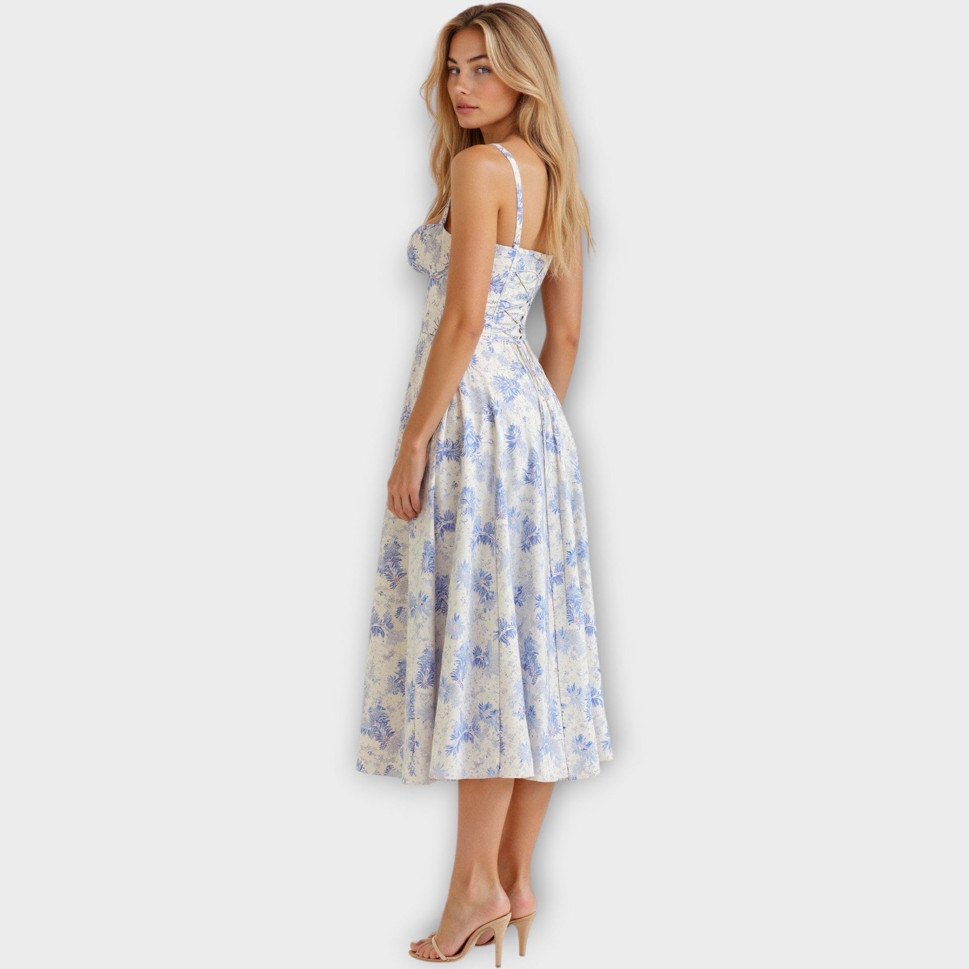 Vestido Midi con Corsé