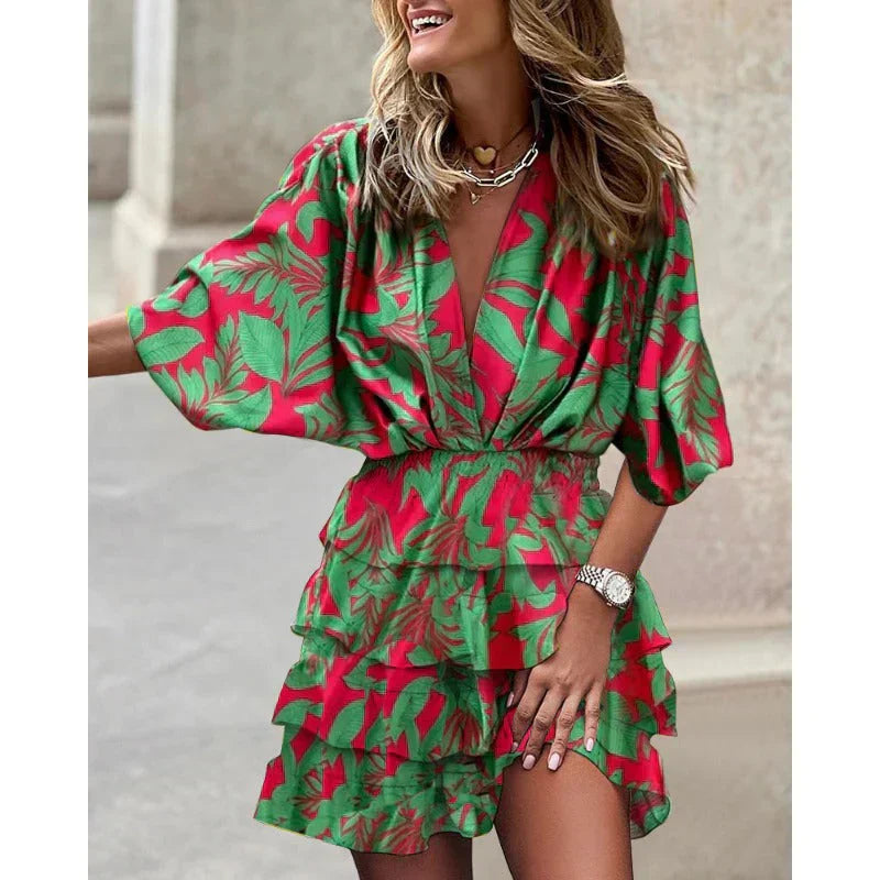 Carmen | Vestido de Volantes Colorido y Vibrante