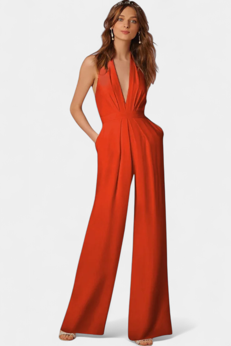 Lila | Mono de Pierna Ancha con Elegancia Ligera
