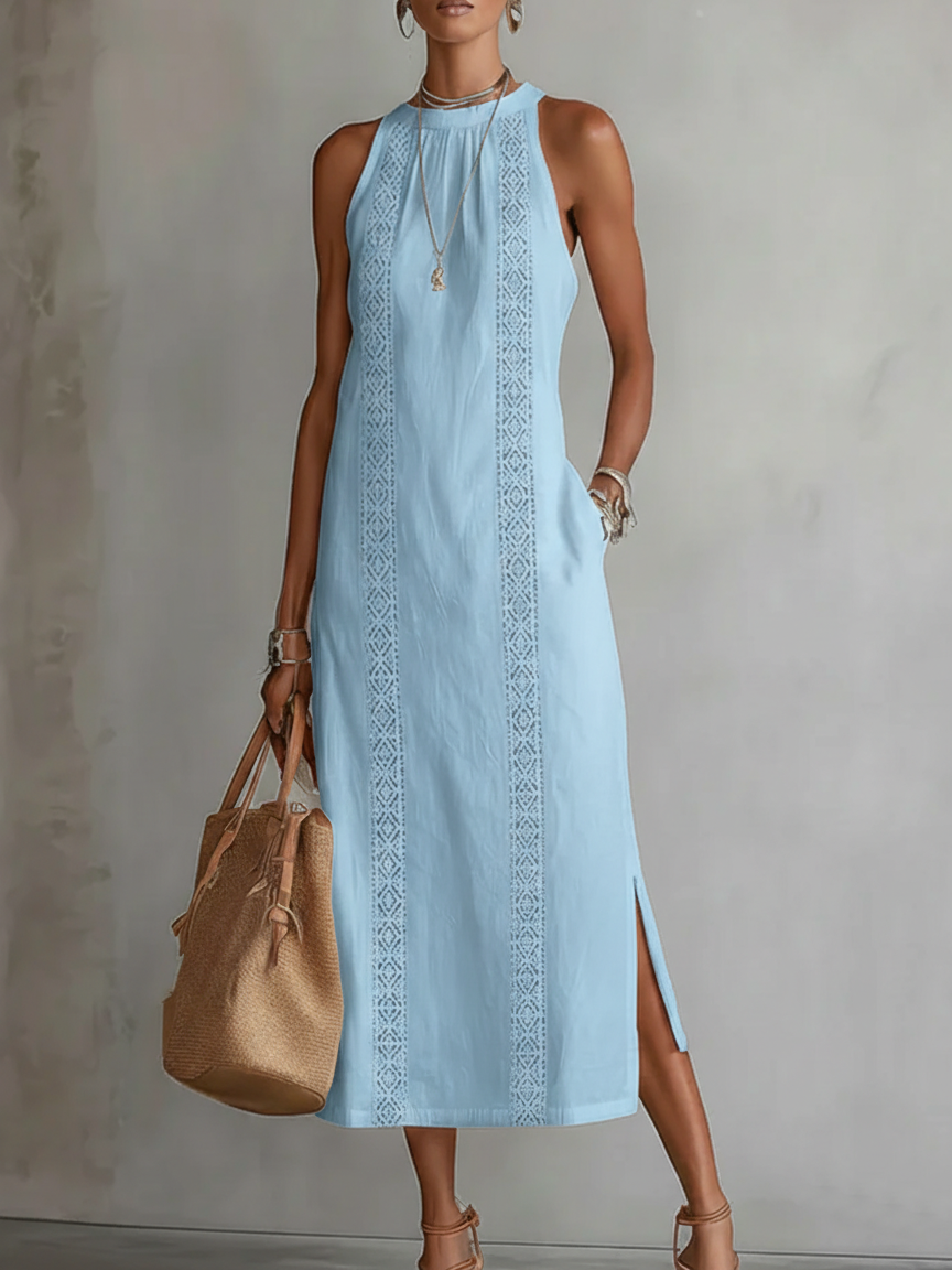 Brena - Vestido Midi de Lino Fresco