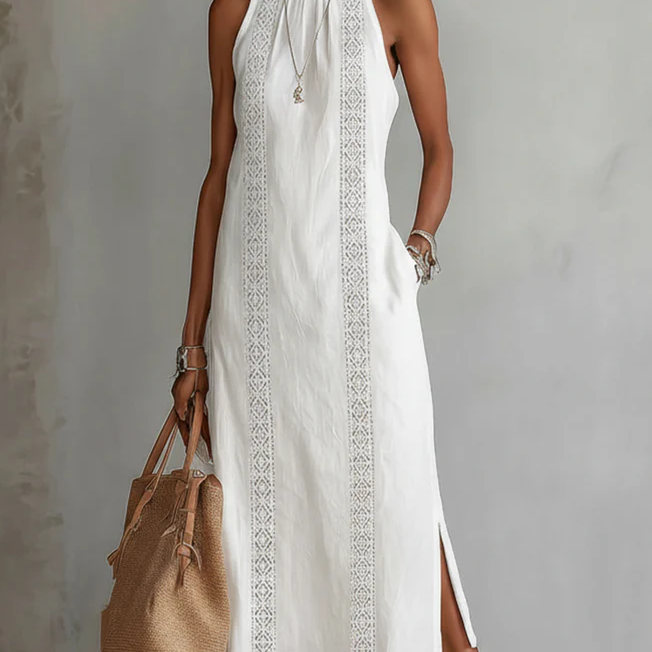 Brena - Vestido Midi de Lino Fresco