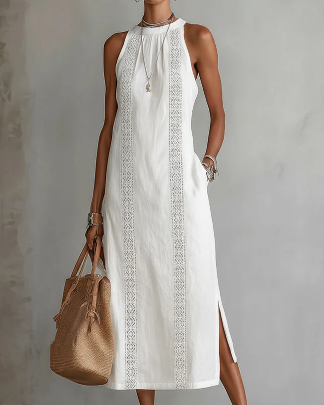Brena - Vestido Midi de Lino Fresco