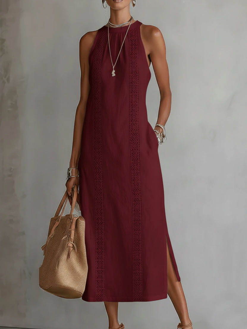 Brena - Vestido Midi de Lino Fresco