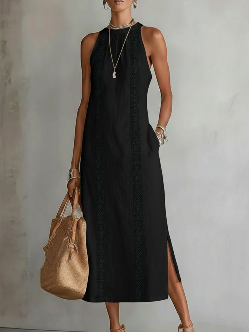 Brena - Vestido Midi de Lino Fresco