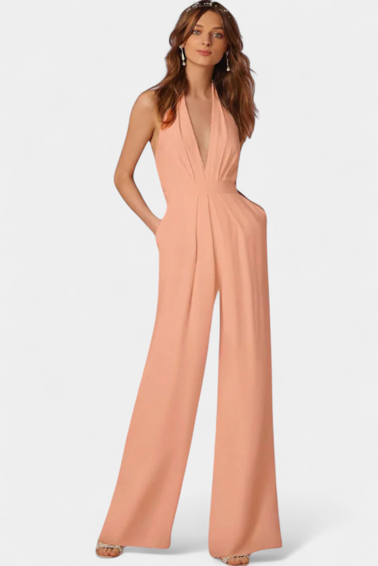 Lila | Mono de Pierna Ancha con Elegancia Ligera