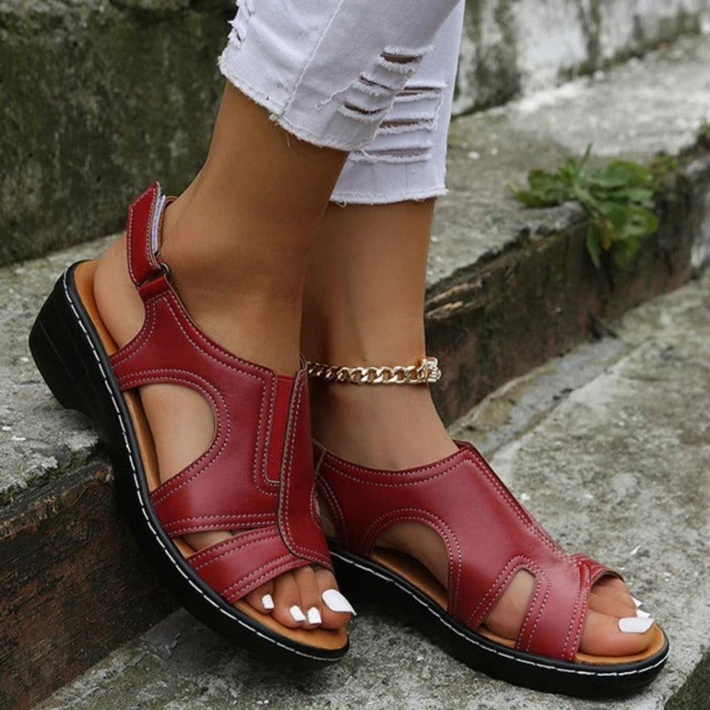 Aída | Sandalias de plataforma de primavera para mujer con diseño recortado