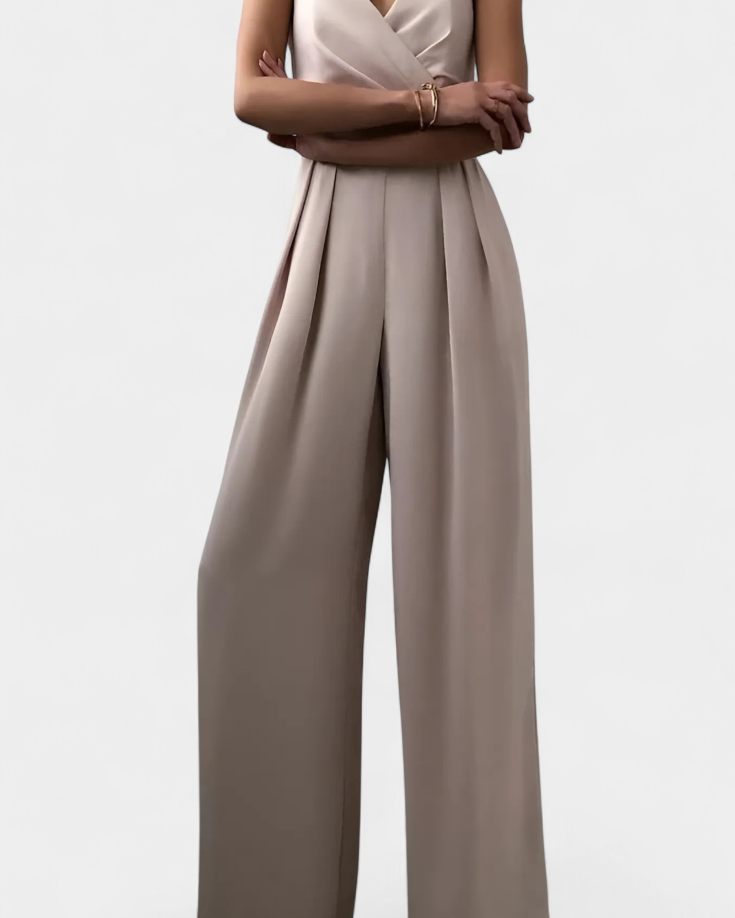 Romily | Mono Sexy con Tirantes y Pierna Ancha Elegante