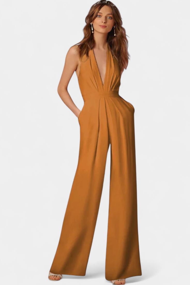 Lila | Mono de Pierna Ancha con Elegancia Ligera