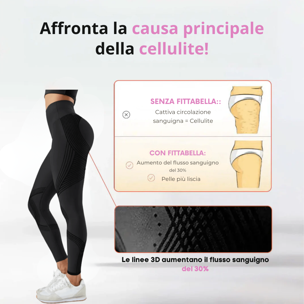 Leggings 3D Fittabella – Redefine tu silueta sin esfuerzo