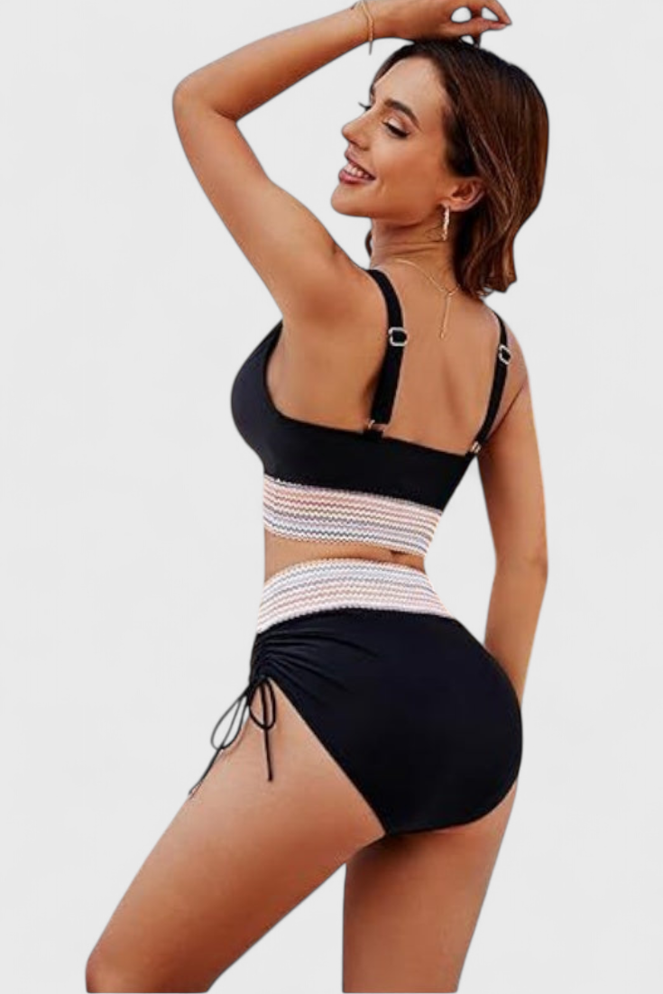 Mirela | Bikini de Cintura Alta con Control y Elegancia