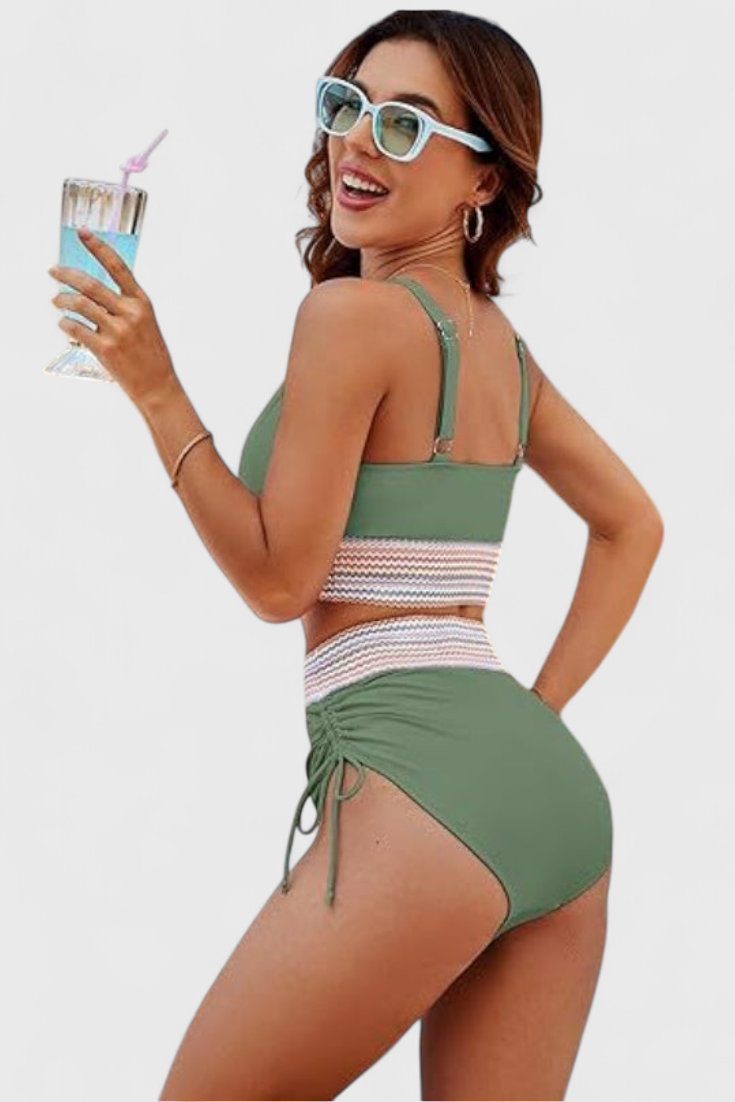 Mirela | Bikini de Cintura Alta con Control y Elegancia