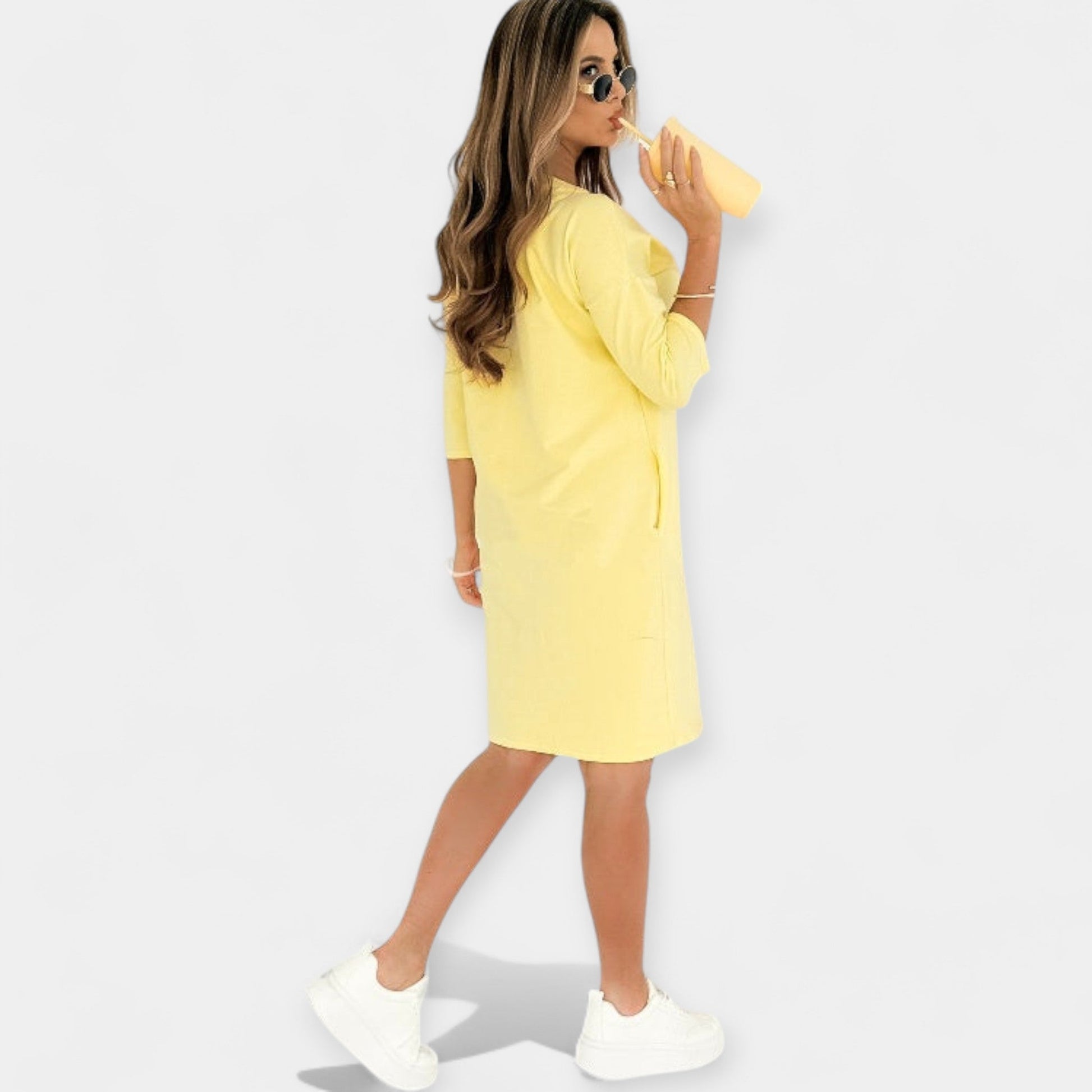Vestido Diario con Bolsillos Funcionales