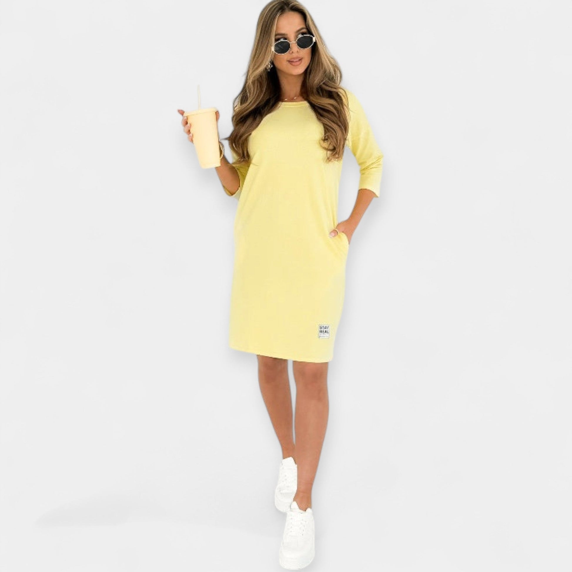 Vestido Diario con Bolsillos Funcionales