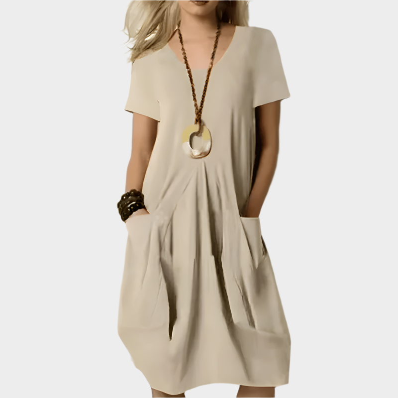 Vestido Elegante que Destaca la Cintura con Sofisticación Cómoda