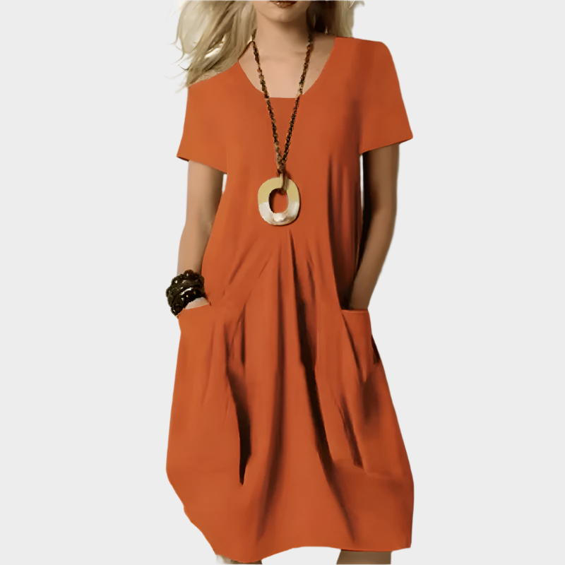 Vestido Elegante que Destaca la Cintura con Sofisticación Cómoda