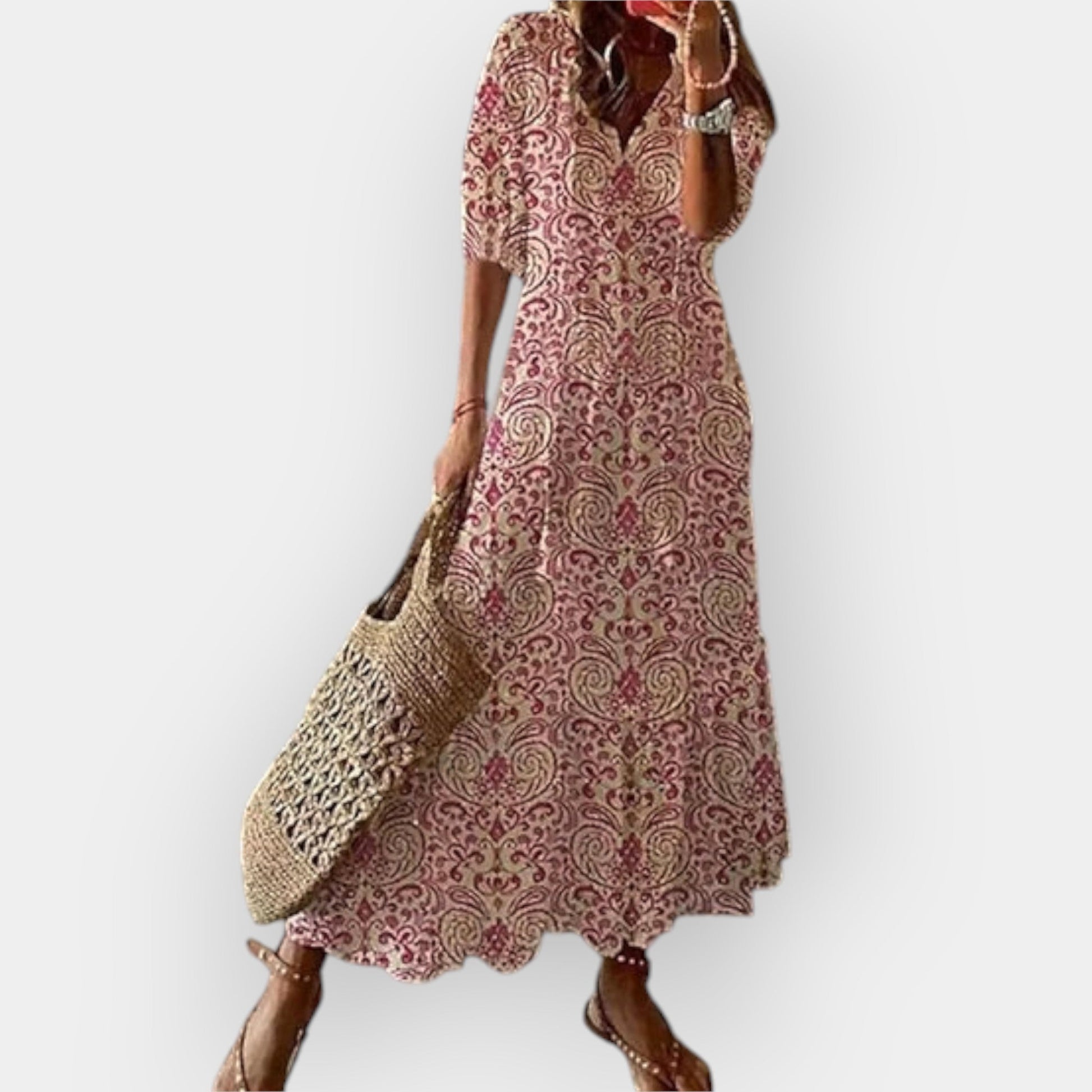 Vestido Maxi con Estilo Bohemio