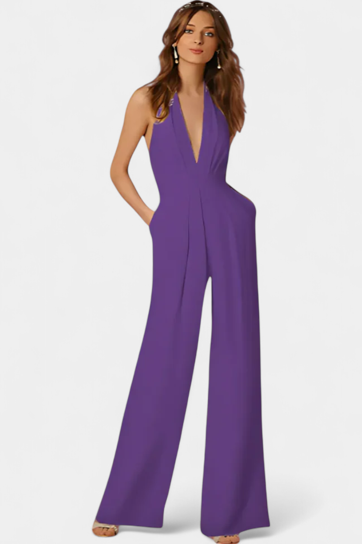 Lila | Mono de Pierna Ancha con Elegancia Ligera