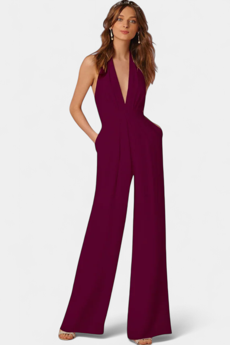 Lila | Mono de Pierna Ancha con Elegancia Ligera