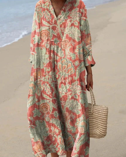 Zoya | Vestido de Playa Floral Relajado