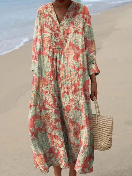 Zoya | Vestido de Playa Floral Relajado