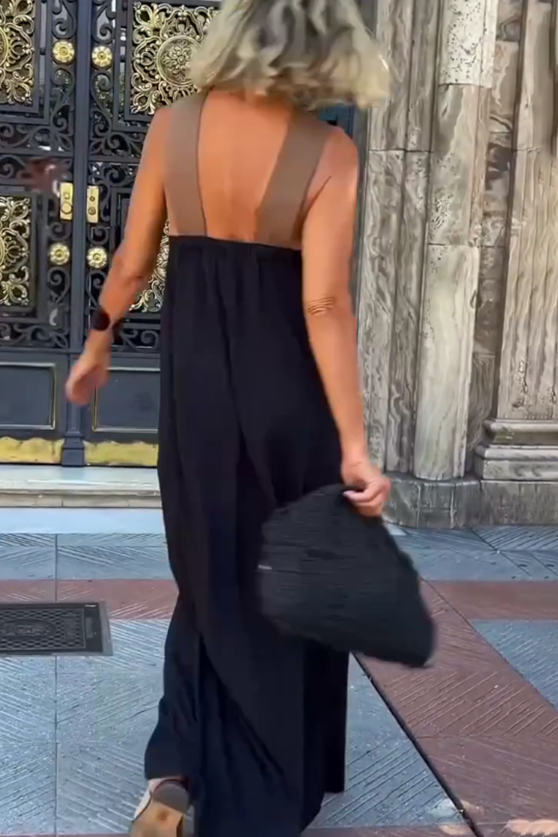 Valerie | Vestido sin mangas con cuello halter cruzado